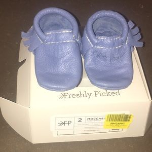 Freshly picked size 2 Moccasins blue